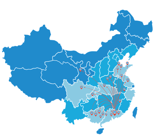 长隆科技生产基地分布图